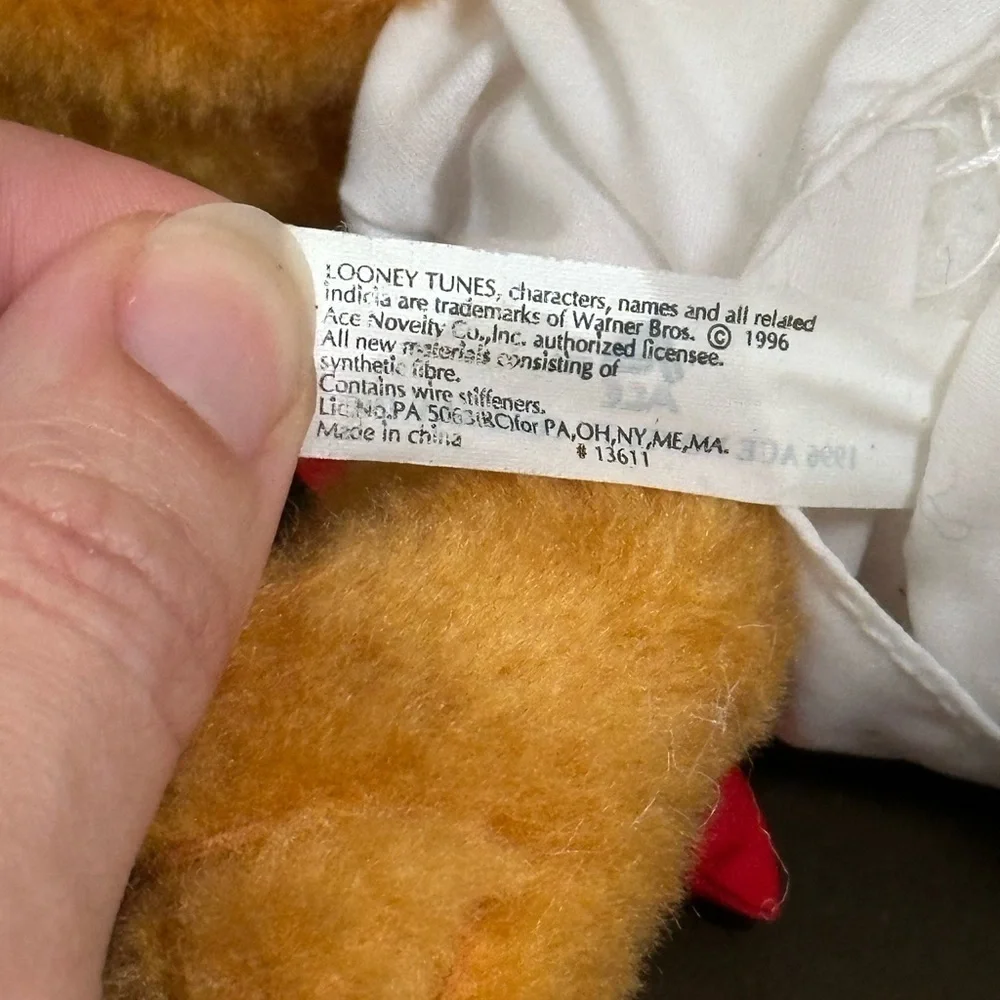 1996 Speedy Gonzales Plush Warner Bros. Looney Tunes – Ace Novelty – 12” Vintage